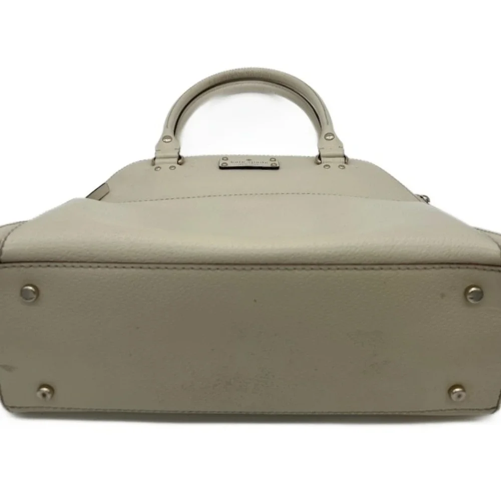 Kate Spade New York Satchel Handbag Leather Top Handle Shoulder‎ Bag Ivory